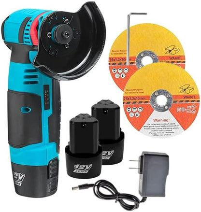 Mini FLEX Electric cu 2 Acumulatori,Flex Portabil, 12V, Disc 76MM