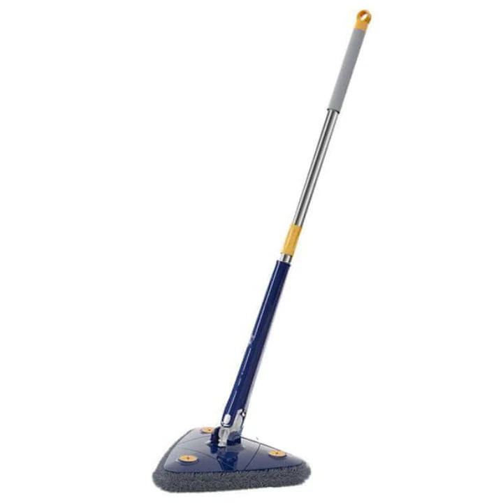 Mop multifunctional  pentru suprafete uscate si ude, cap triunghiular rotativ 360°, stergator pentru geamuri, podele, pereti, mobila, laveta microfibre, maner telescopic, ajustabil