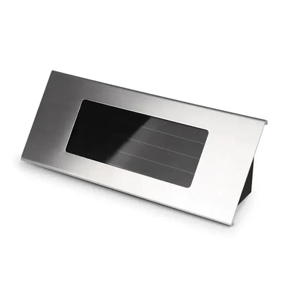 Numar de casa, poarta, din inox, cu iluminare 4 LED, alimentare solara, aprindere automata, 190x185x50mm, Argintiu